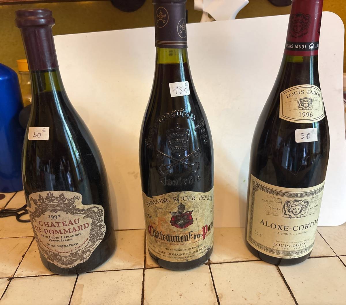 Vends bouteilles de vin