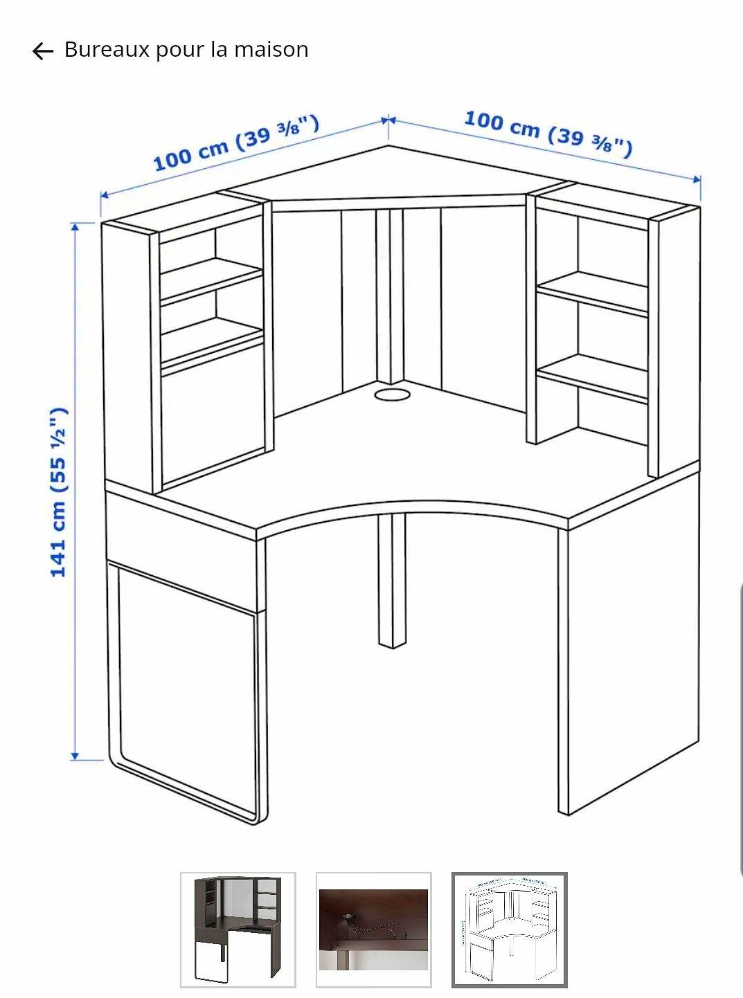 CR ER UN BUREAU D ANGLE IKEA visual data 3