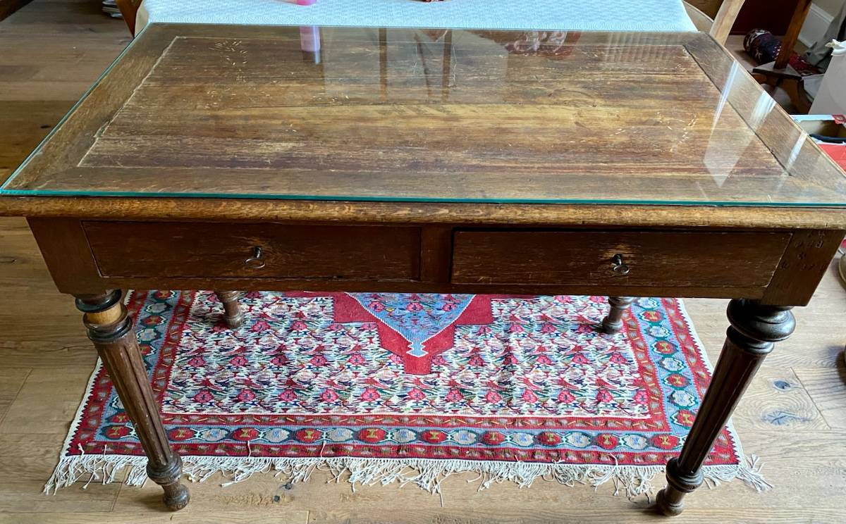 Vends bureau en chêne