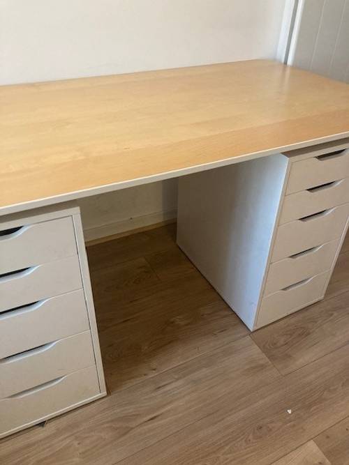 Vends ensemble mobilier de bureau L160 H75 P80 en très bon état