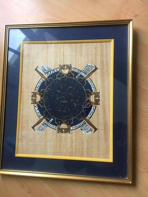 Je vends un cadre avec papyrus original