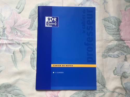 Vends cahier de notes du professeur Neuf