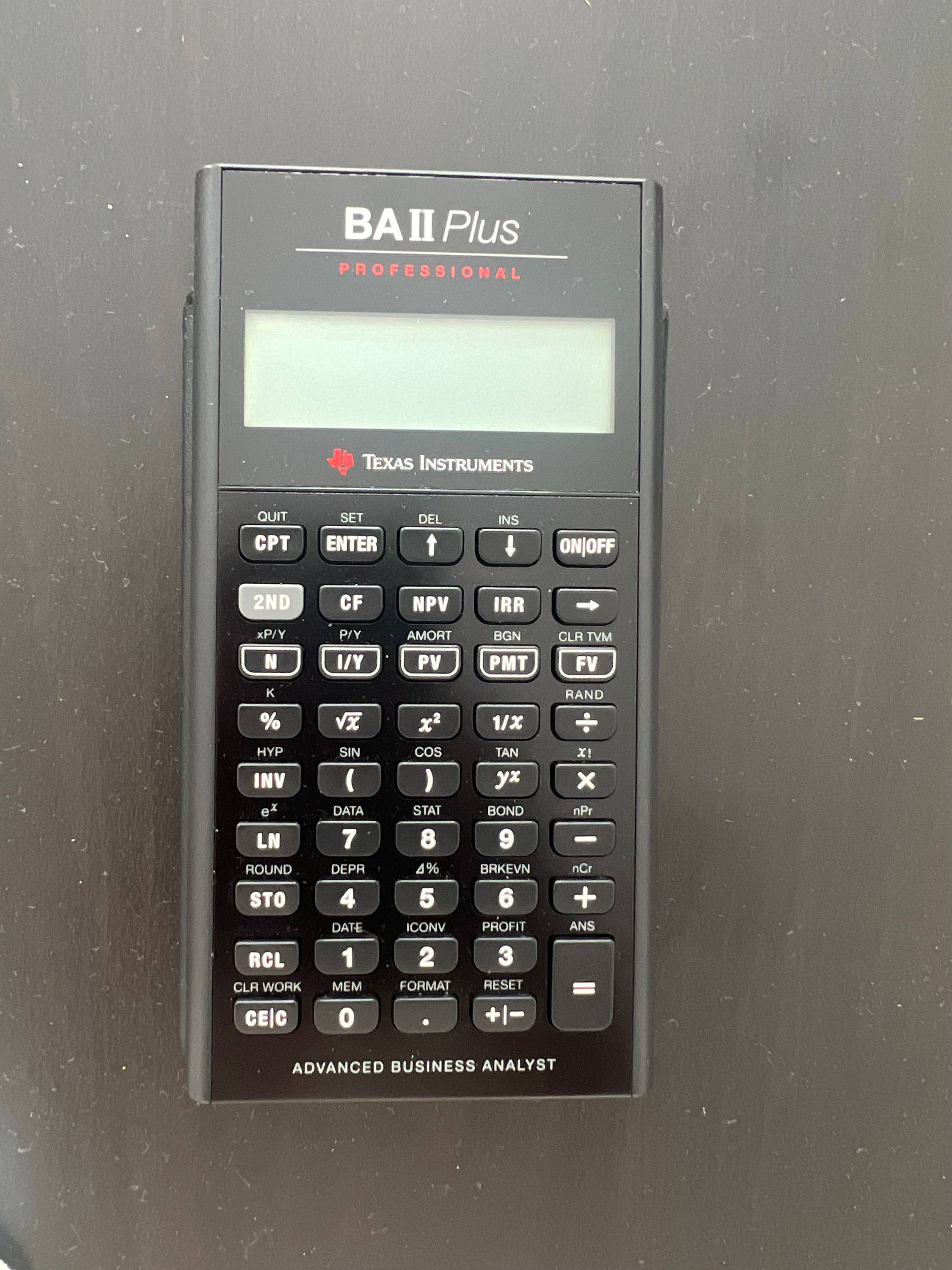 Texas Instruments BA II Plus Professional ab 49,53 € | Preisvergleich