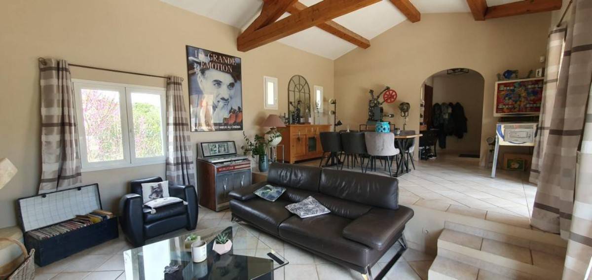 Canapé Roche Bobois cuir beige – 3 places – Très bon état - Ameublement