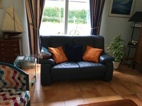 Vends canapé 2 places en cuir