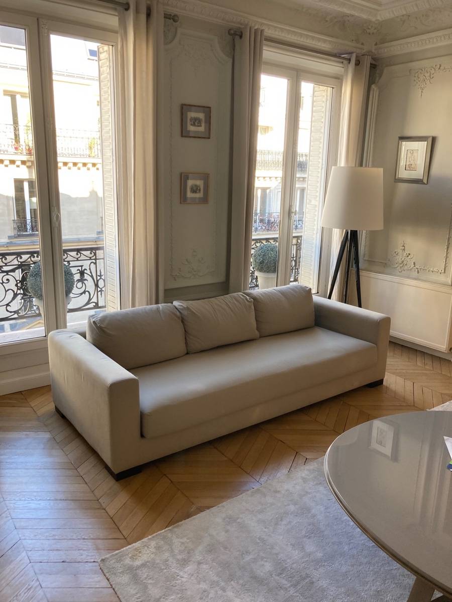 Vends canapé-lit Holden 3 places en velours côtelé (Maisons du Monde