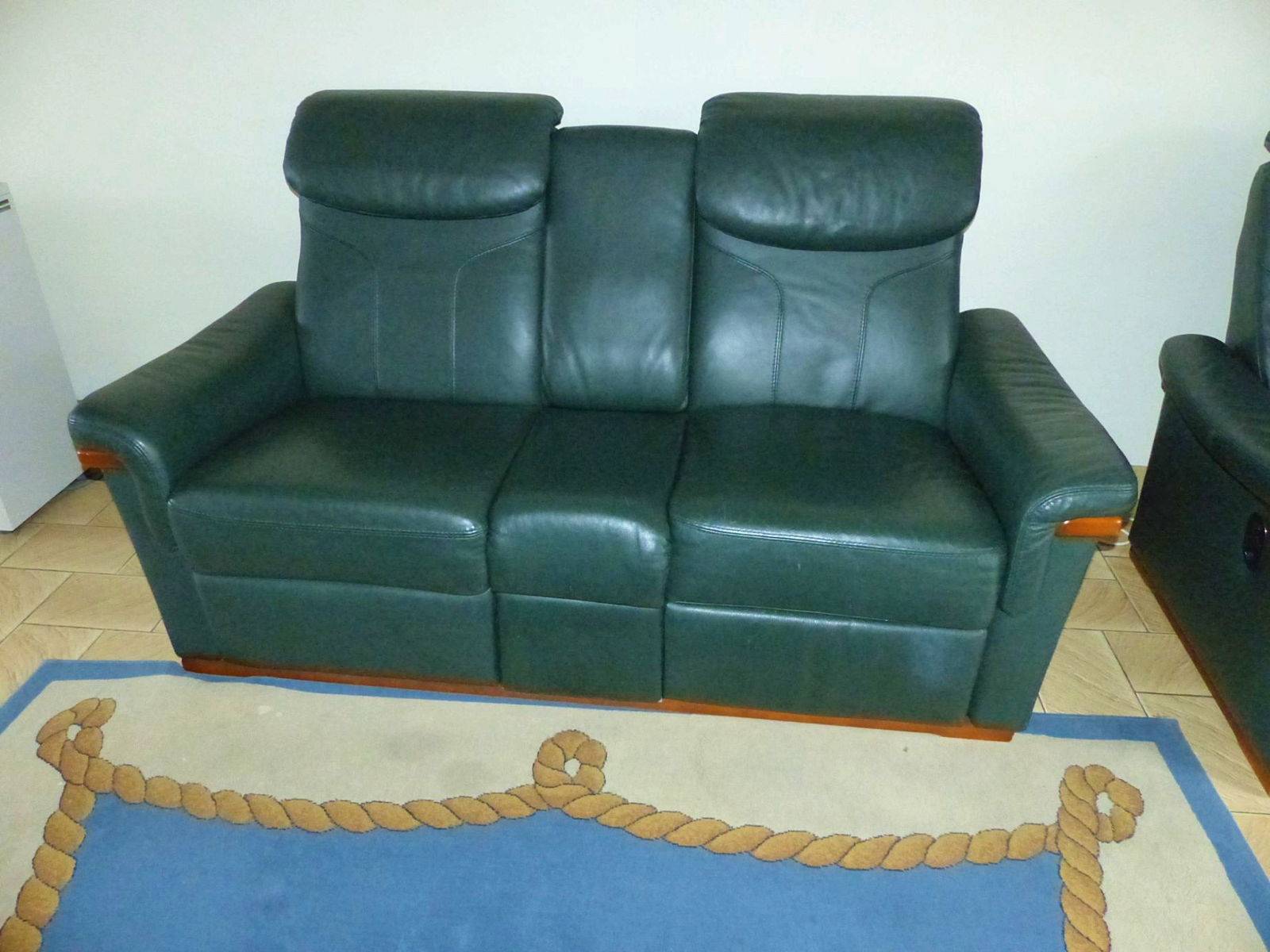 Canapé Cuir 3 Places dont 1 relax
