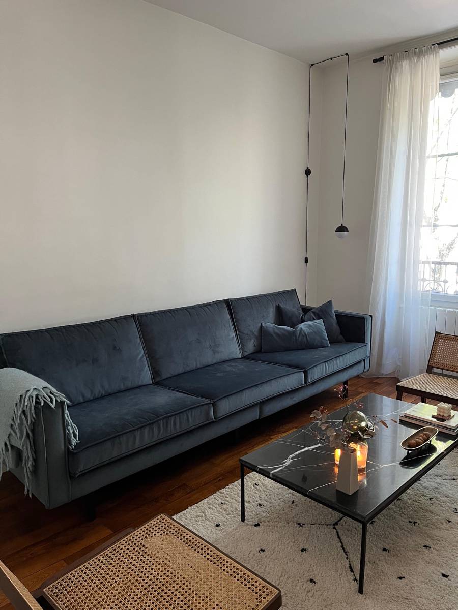 Vends canapé vintage velours Velvet Bronco