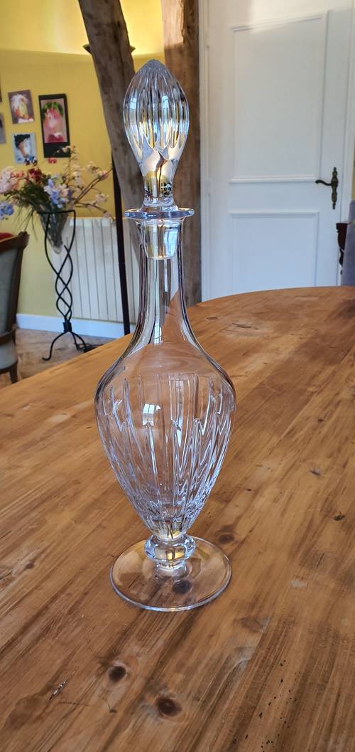 Vends carafe a decanter cristal de christofle modele iriana