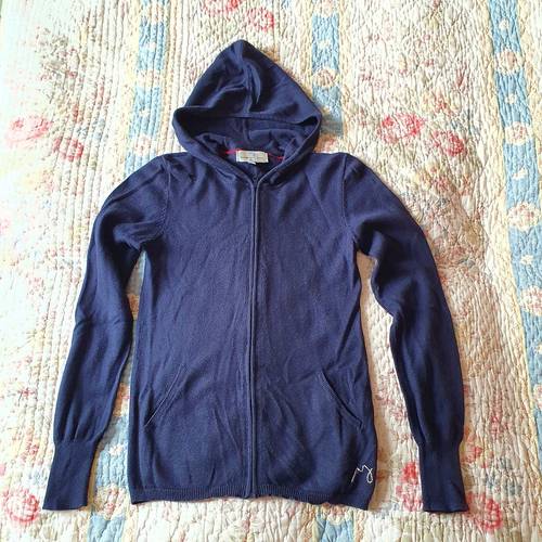 Vends Cardigan à capuche bleu, Mademoiselle Jacadi, T.M ou 12-14ans
