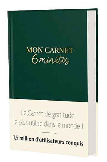 Vends "Mon carnet 6 minutes", carnet de gratitude pour cultiver le bonheur, état neuf