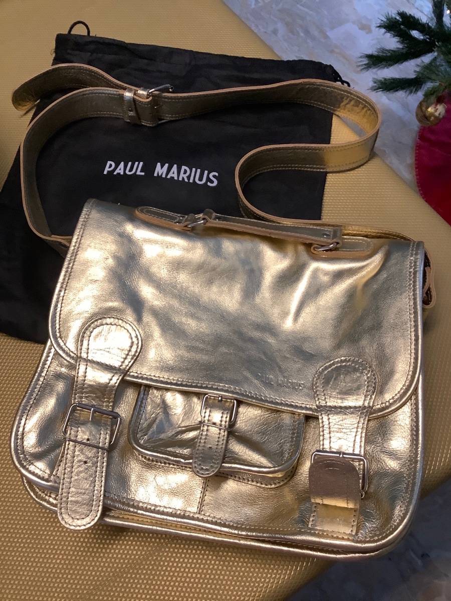 Vends cartable cuir doré Paul Marius