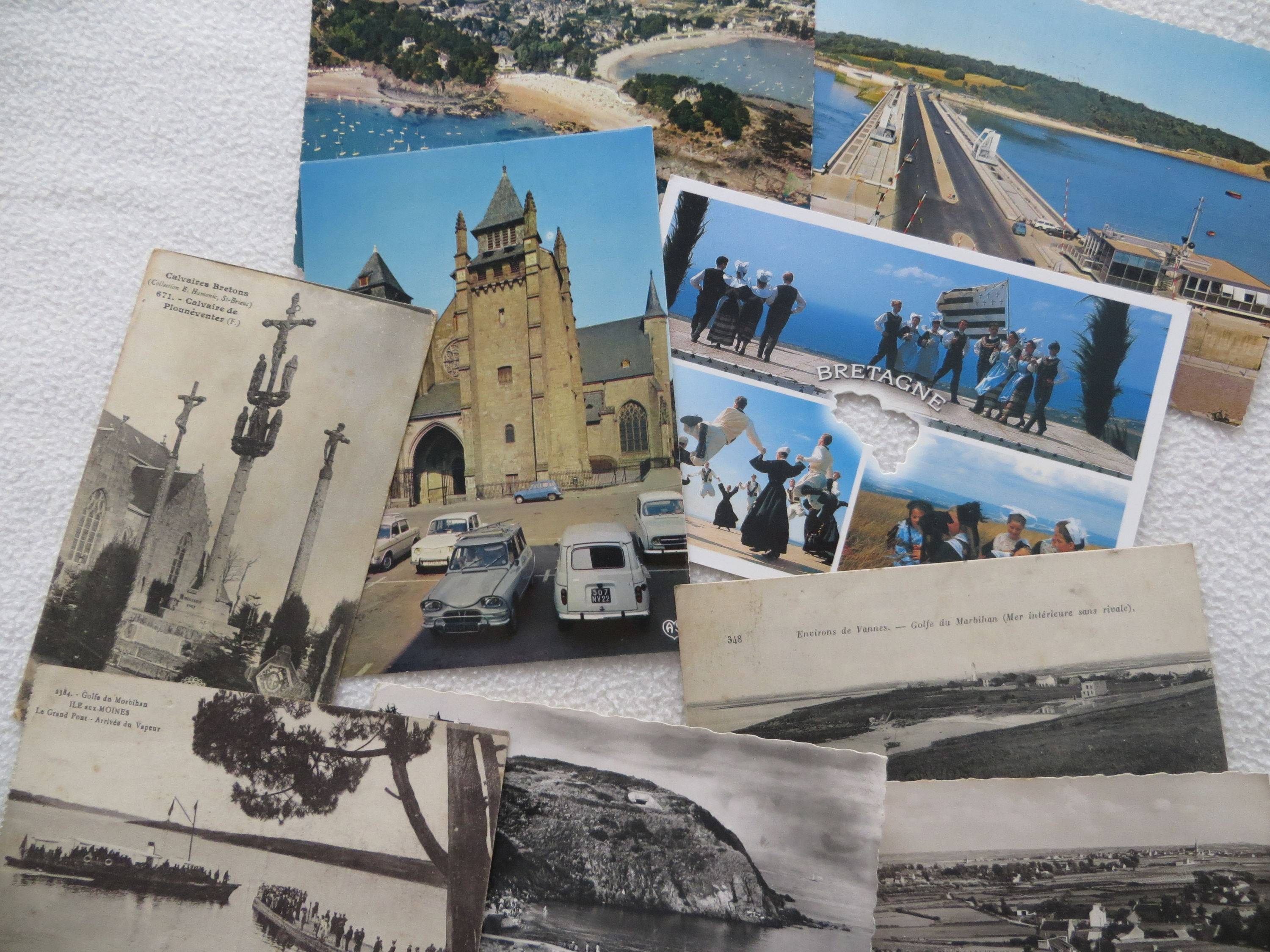 Vends 9 cartes postales de Bretagne