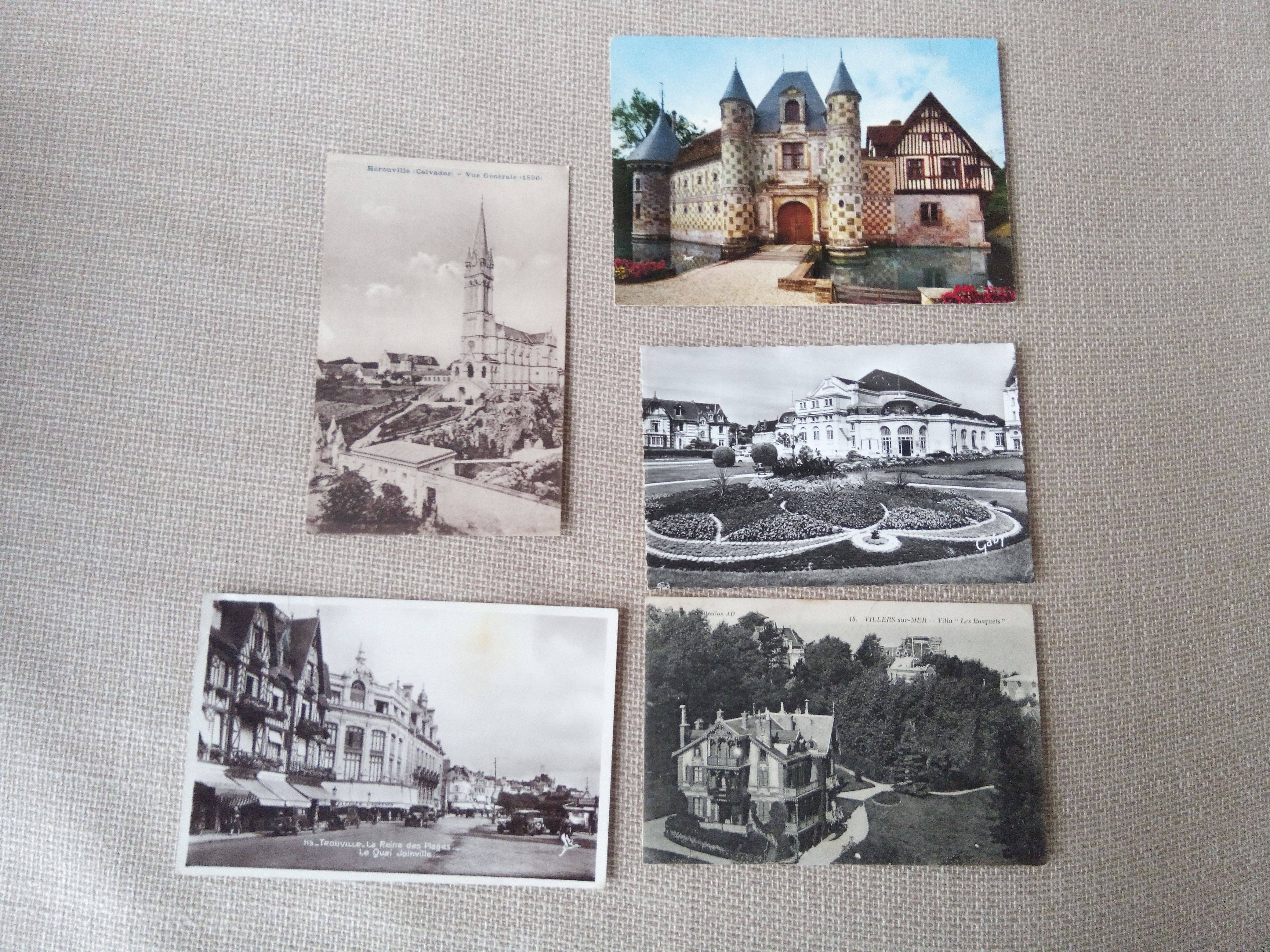 Vends 6 cartes postales anciennes (Normandie)