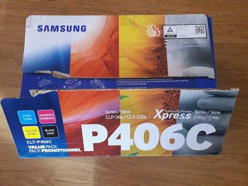 Vends pack cartouches imprimante samsung P406C neuf à prix bradé