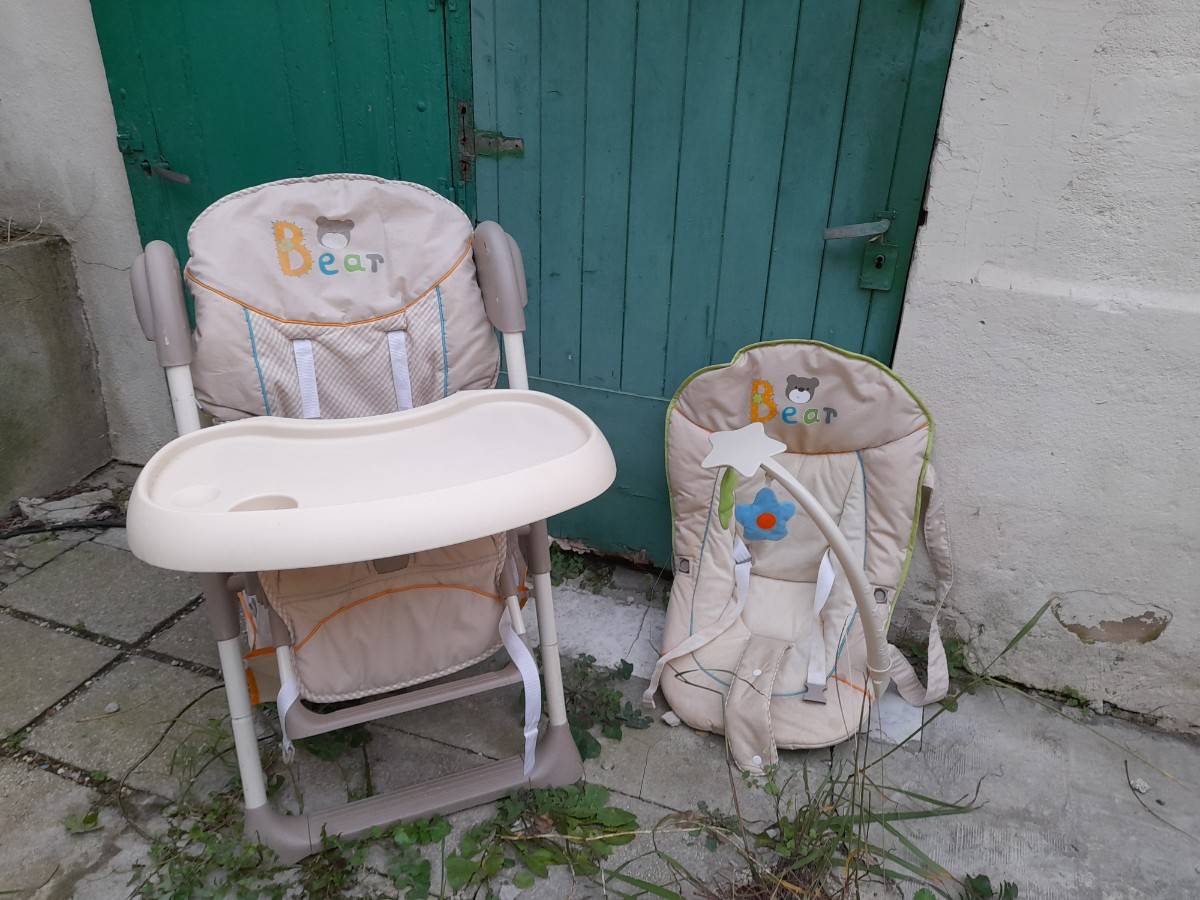 Chaise Haute évolutive Hauck Alpha Plus Bois - Dès 6 Mois, Plateau Repas Inclus, Gris Nordique