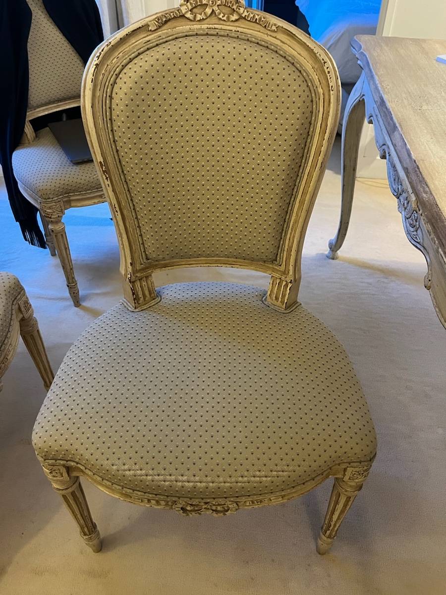 Lot de 6 chaises style Louis Philippe | Atelier W