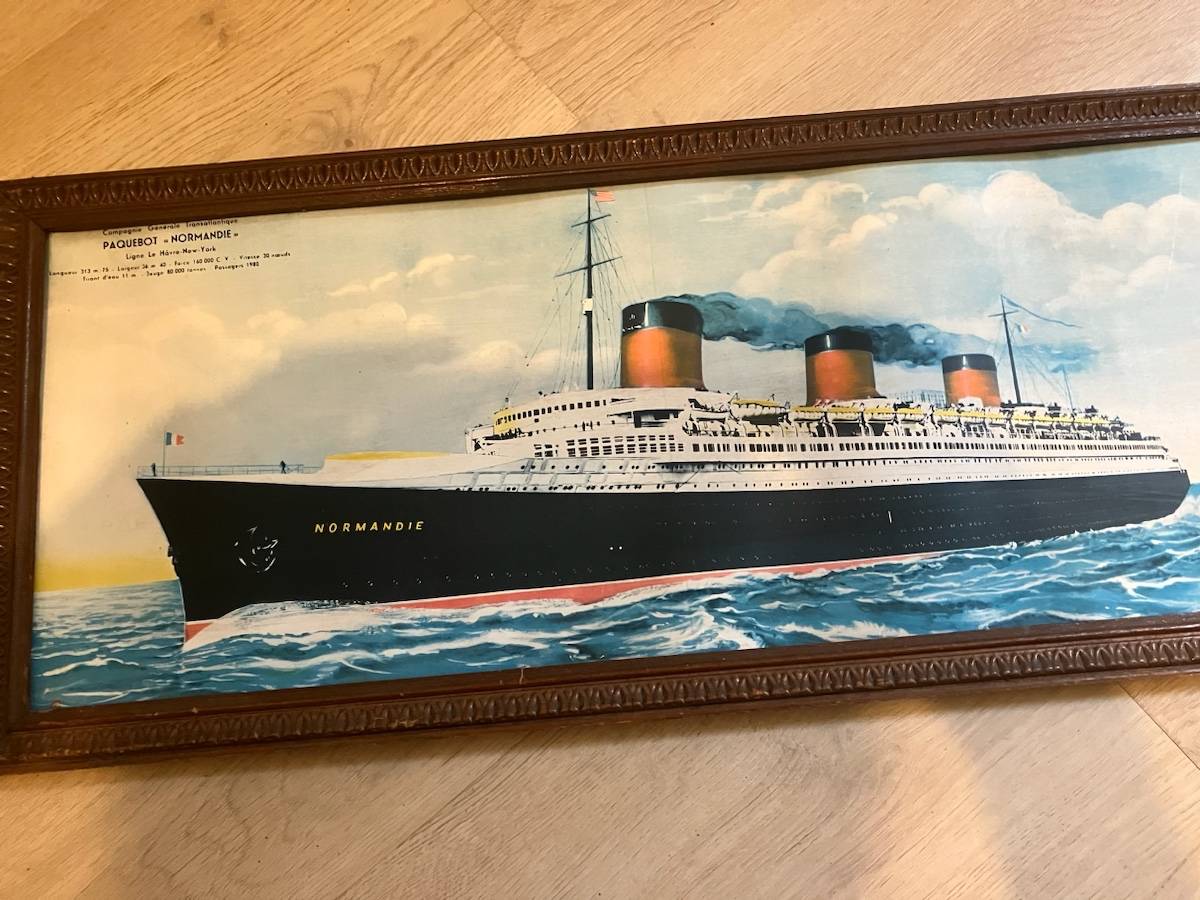 Vends Chromo du Paquebot Normandie