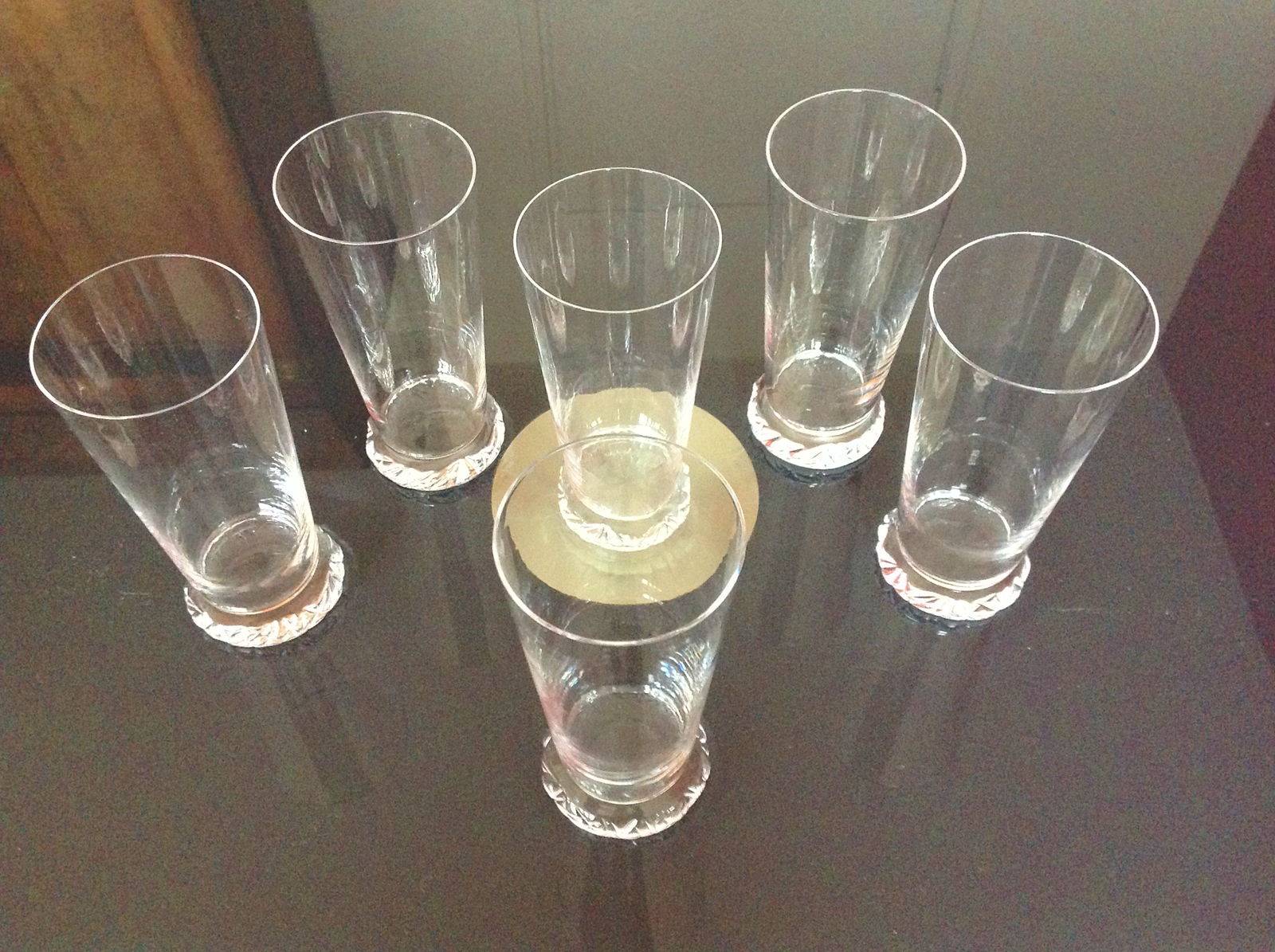 Vends coffret de 6 verres à orangeade cristal DAUM