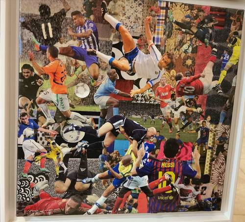 Vends collage sur toile