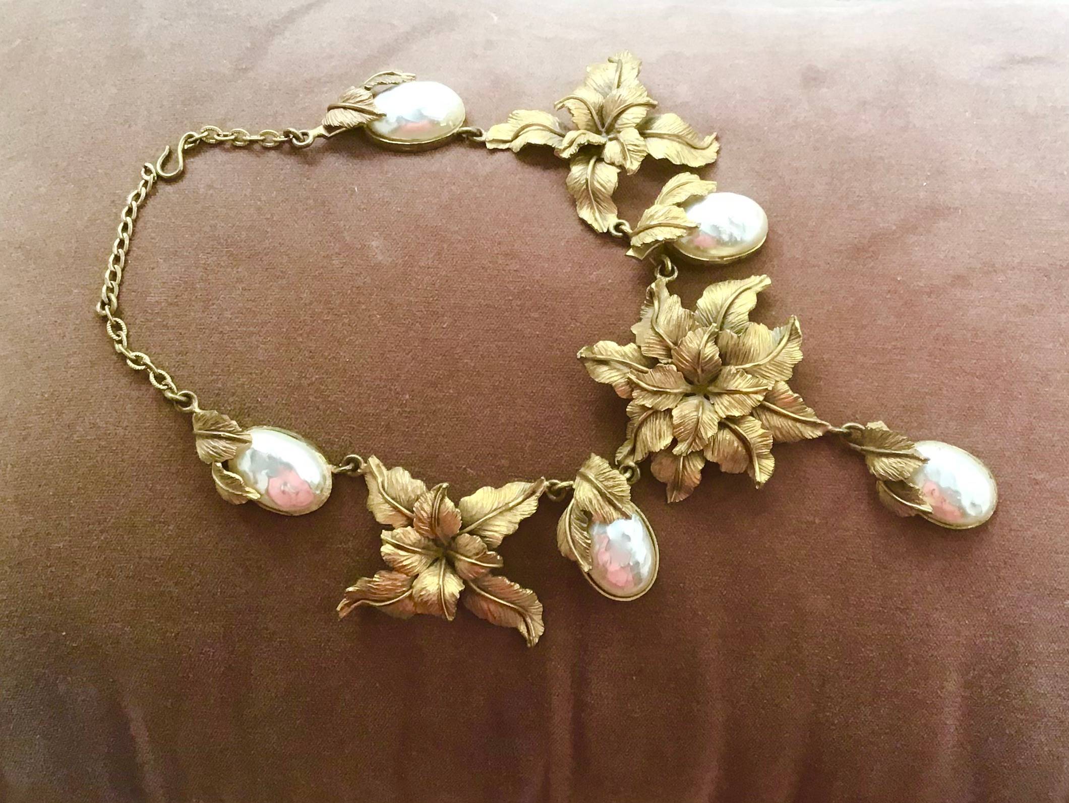 Vends collier choker années 50 parure de théâtre / cinéma