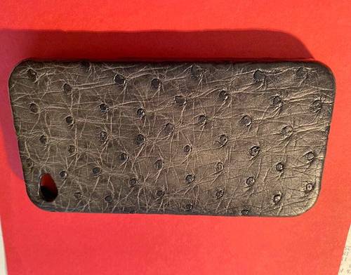 Vends Coque en cuir gris pour iPhone 7 Apple