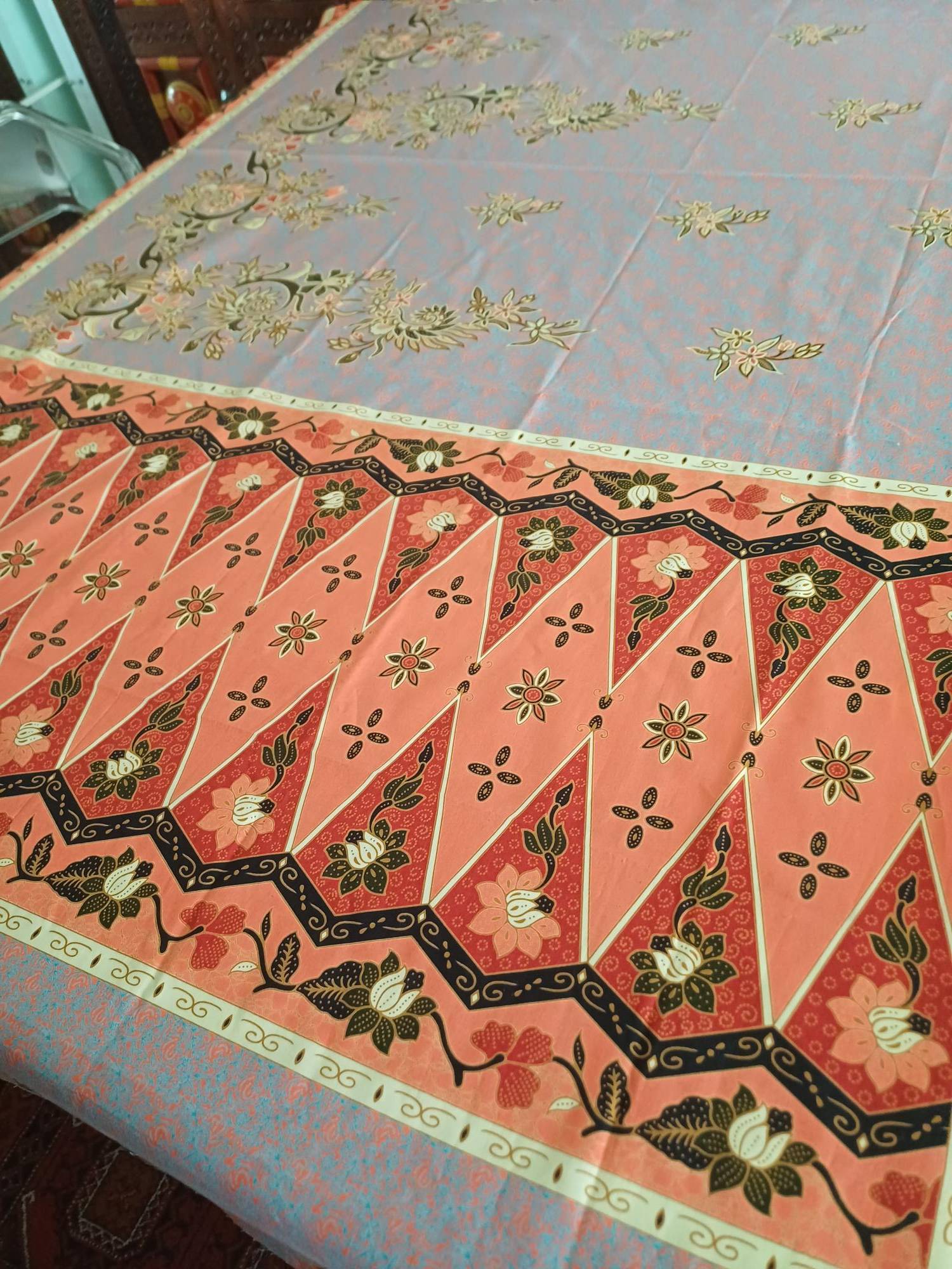 Vends coupon tissu en batik coton de Java (INDONESIE)
