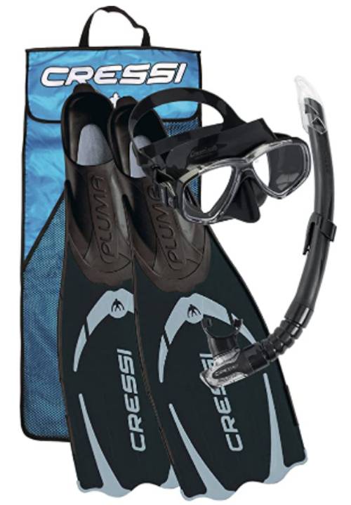 Vends •Cressi Sub S.P.A. Pluma Kit de randonnée aquatique Mixte Adulte, Noir/Argent, 43/44