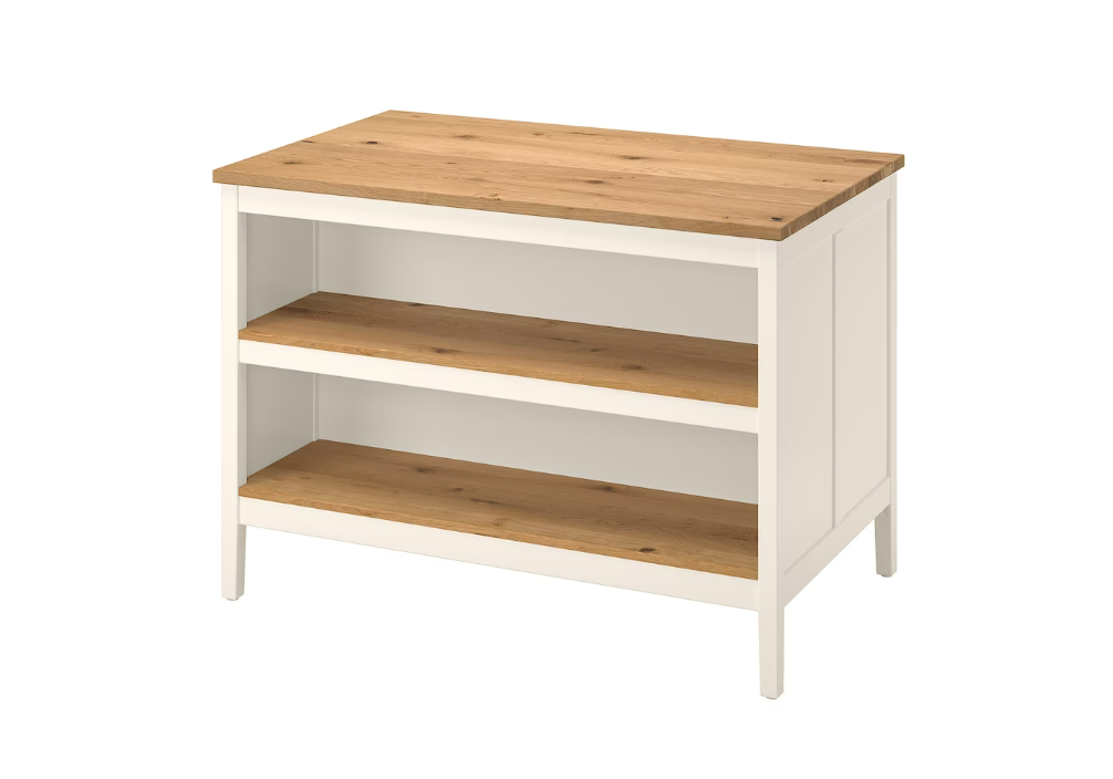 Vends Îlot de cuisine, Ikea Neuf (dans son carton) blanc cassé/chêne on