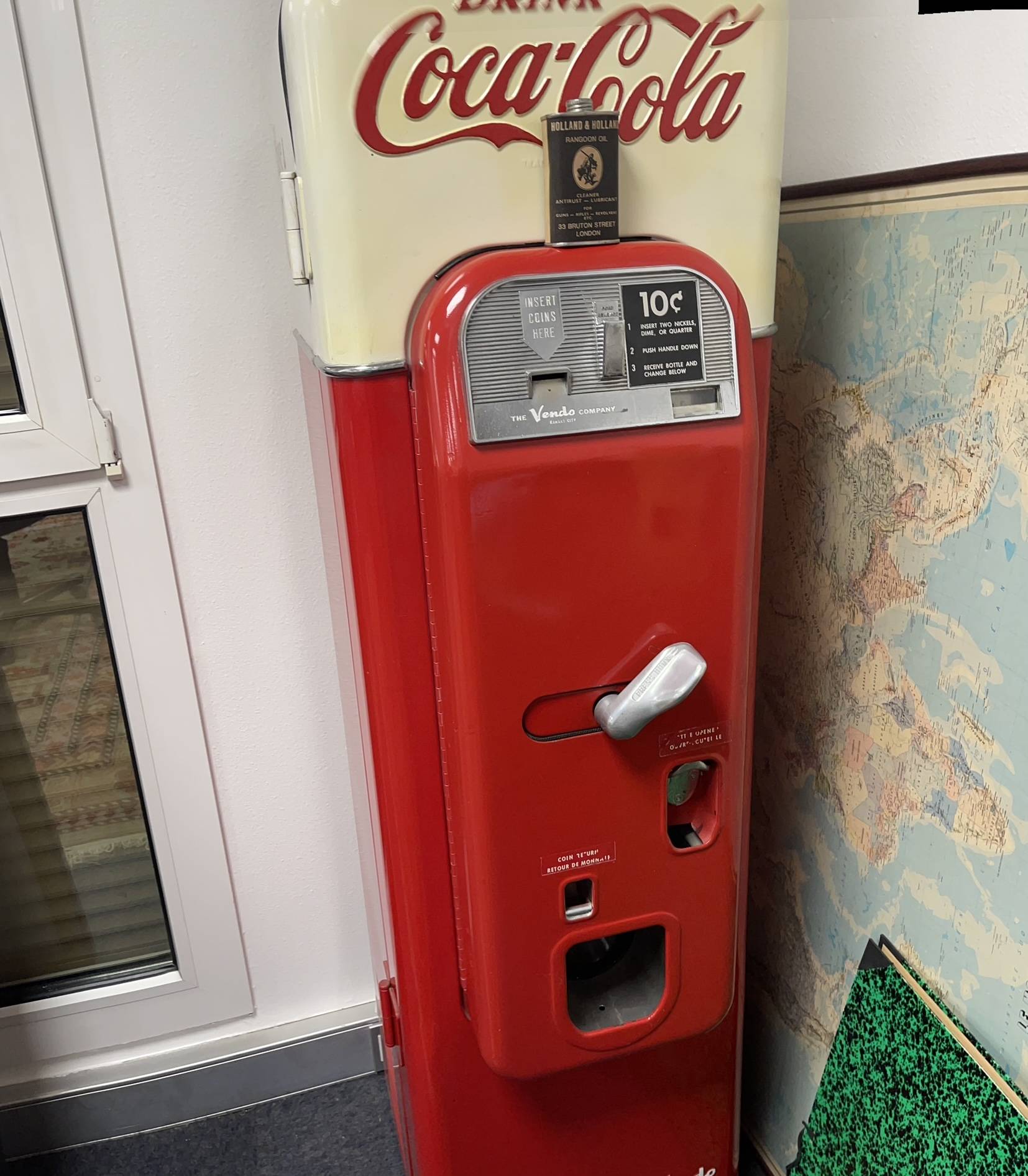 Vends distributeur de bouteilles Coca Cola