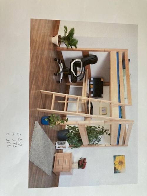 Vends lit double mezzanine Marque Gautier