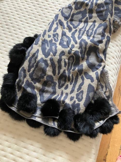 Vends écharpe à motifs léopard - Taille M