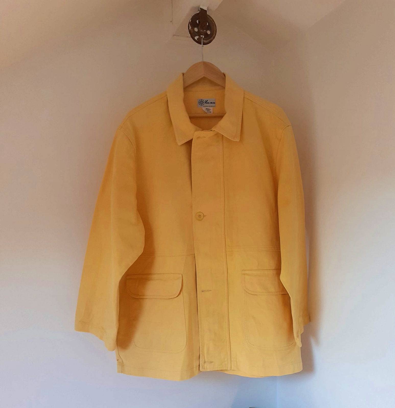 Vends éclatante veste jaune bord de mer (taille XXL)