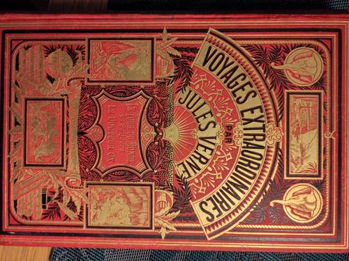 Vends rare édition Jules Verne - Hetzel - Aux 2 éléphants - 1885 - Tour du Monde en 80 jours +