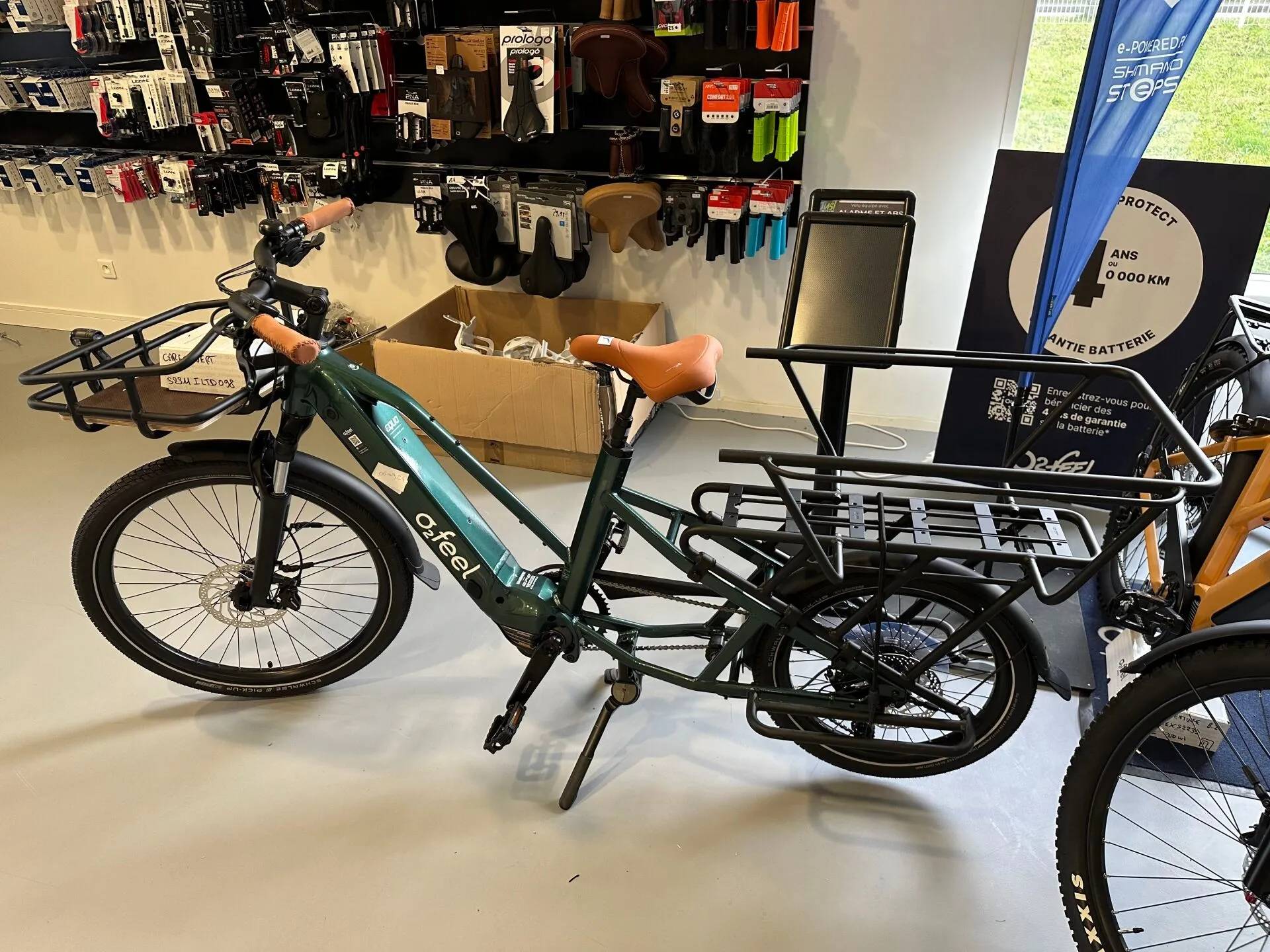 Vends vélo électrique neuf cargo Pack Famille marque O2 Feel Equo Cargo 4.2 / 720wh / okms, jamais roulé