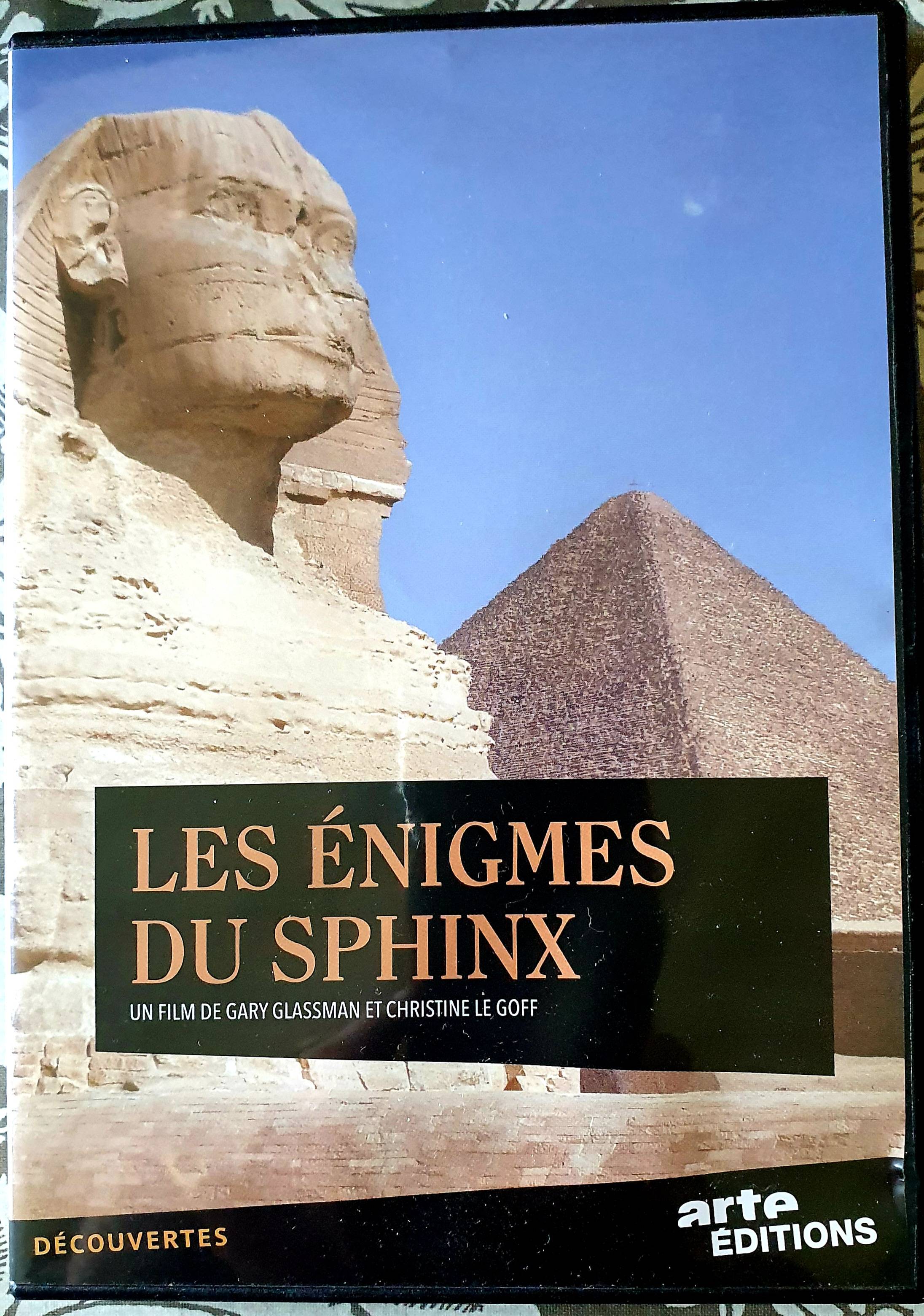 Vends DVD Les énigmes du sphinx, de G Glassman et C Le Goff, Arte éditions très bon état