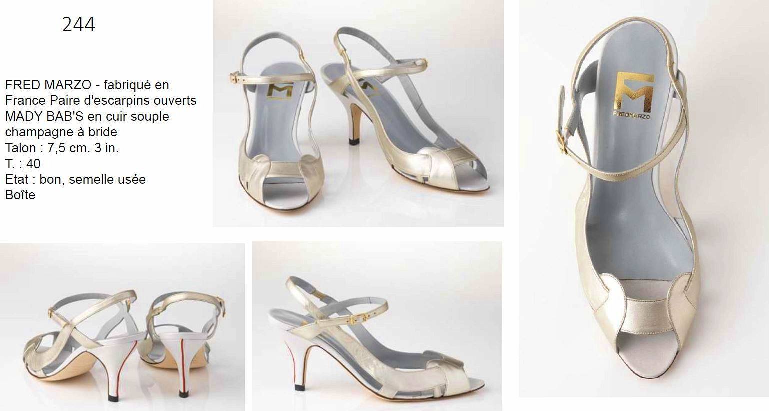 Vends escarpins neufs - haute qualité - modèle 244 - Pointure 40