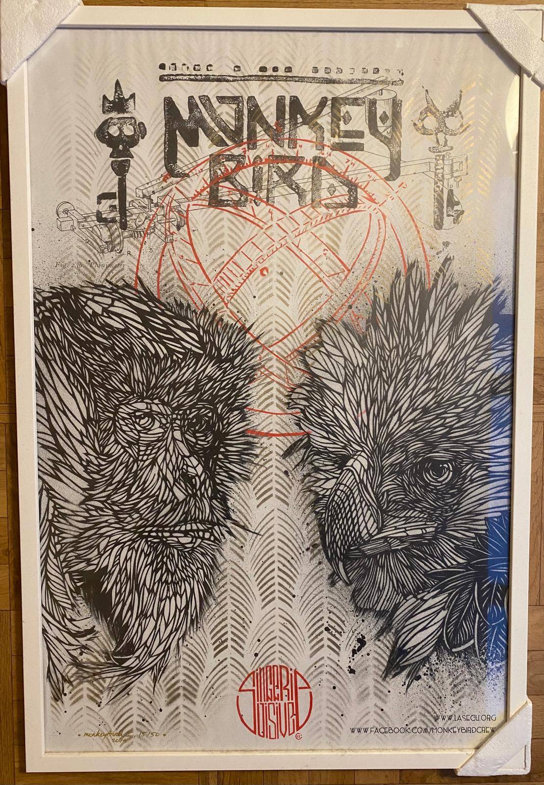 Vends oeuvre contemporaine, neuve, en parfait état, encadrée