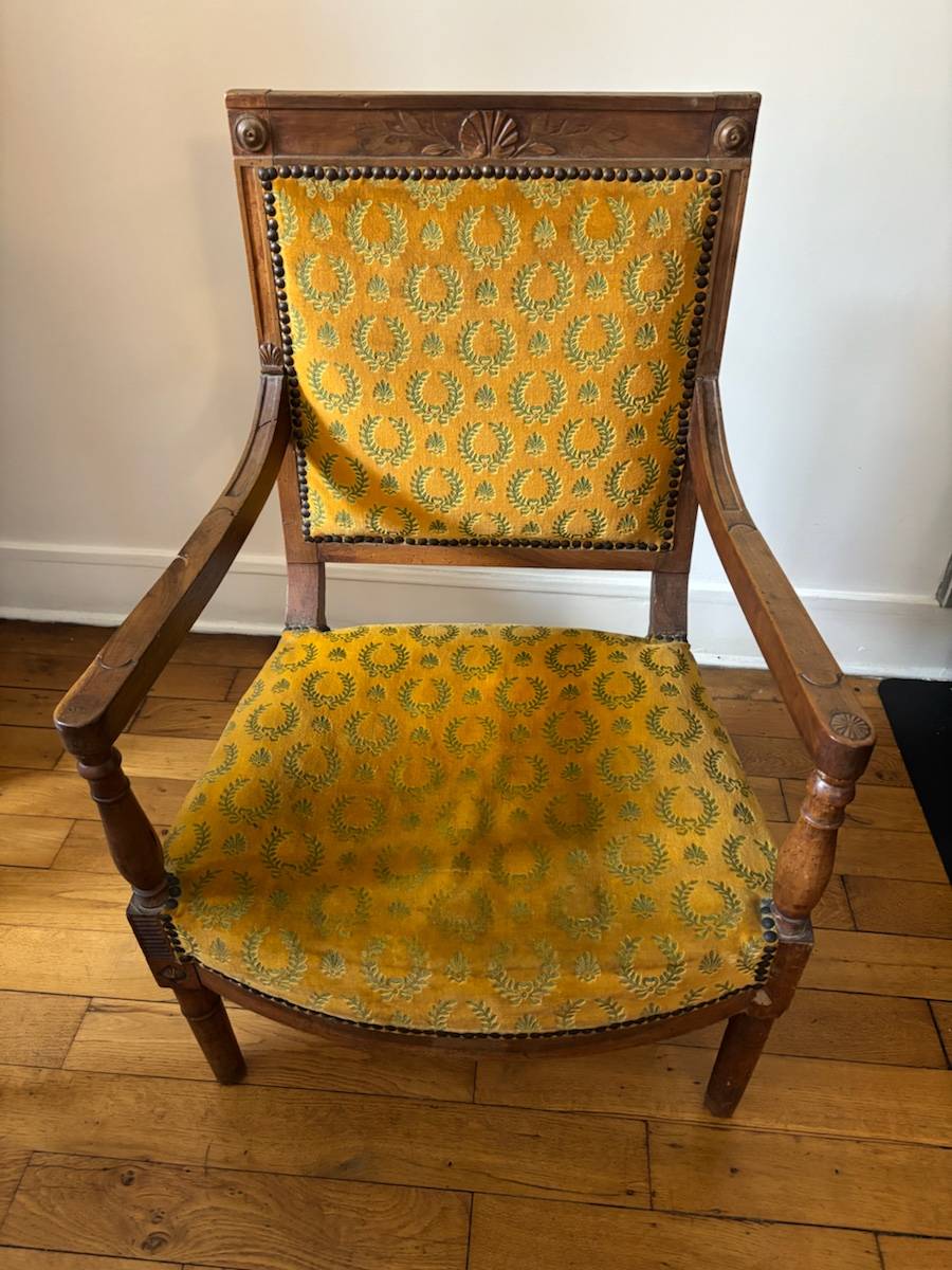 Vends fauteuil d’époque 1er empire