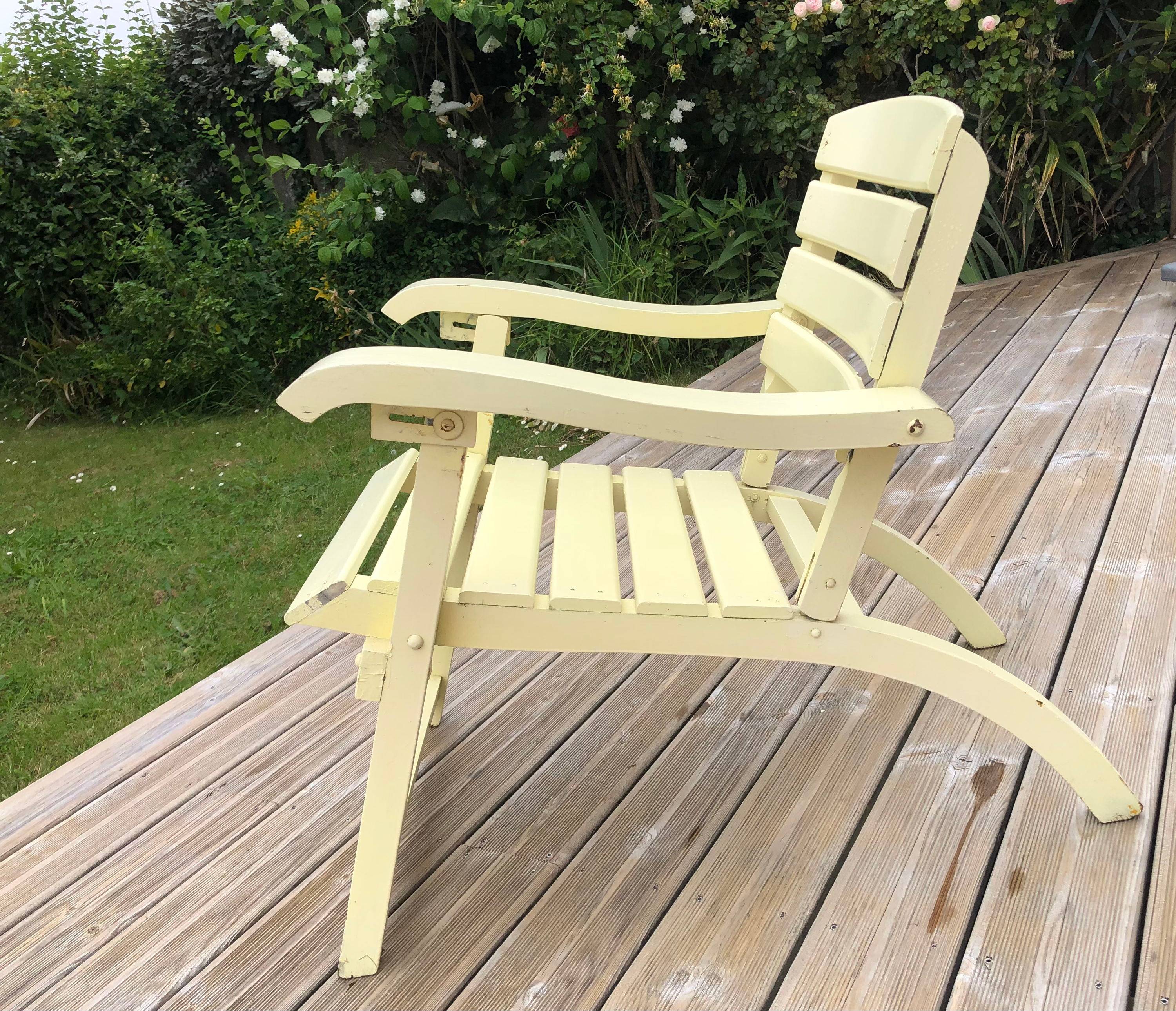 Vends lot 4 fauteuils en bois