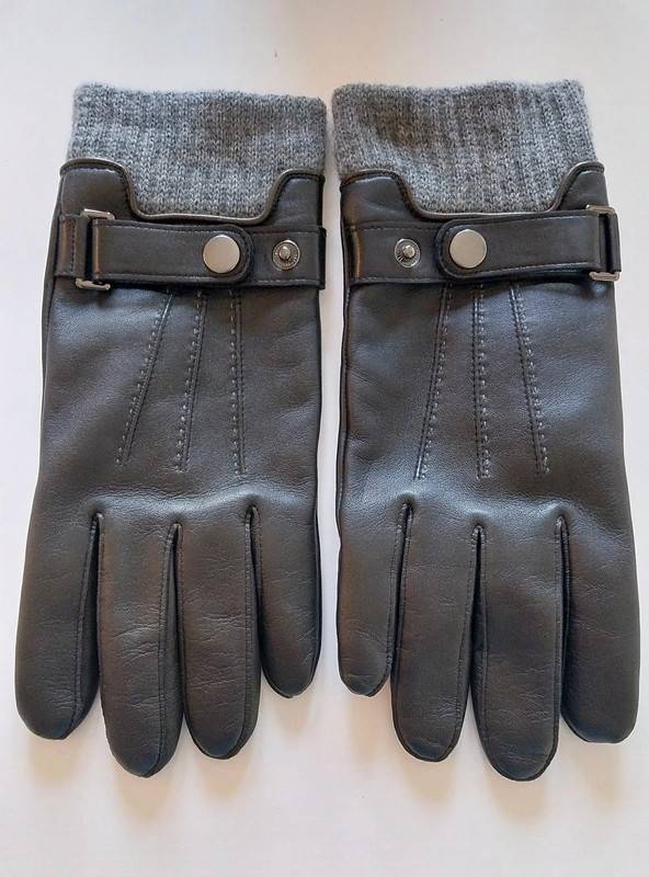 Vends gants tactiles en cuir Isotoner - Taille L