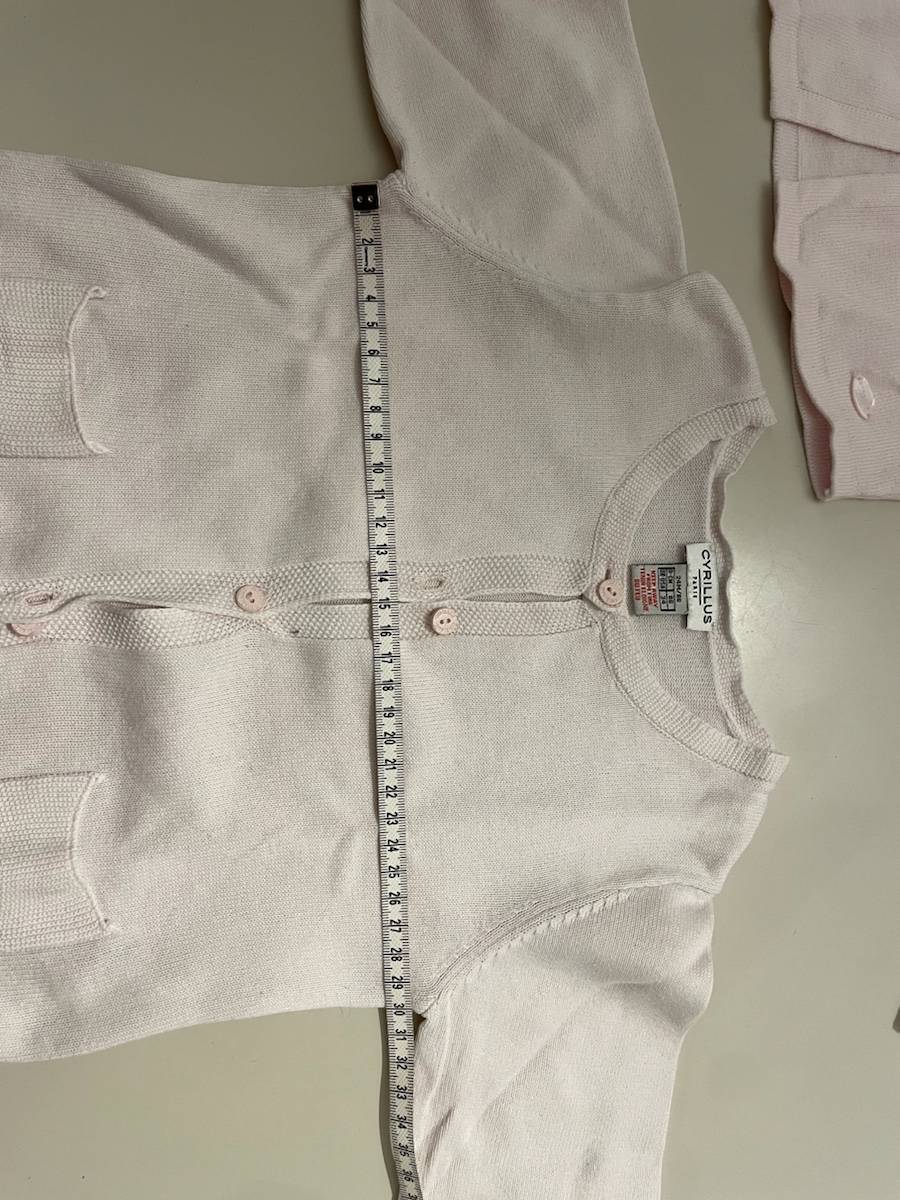 Vends Gilet / cardigan rose pâle, fille, Cyrillus - T 2 ans / 24 mois / 86  (taille grand) - très bon état