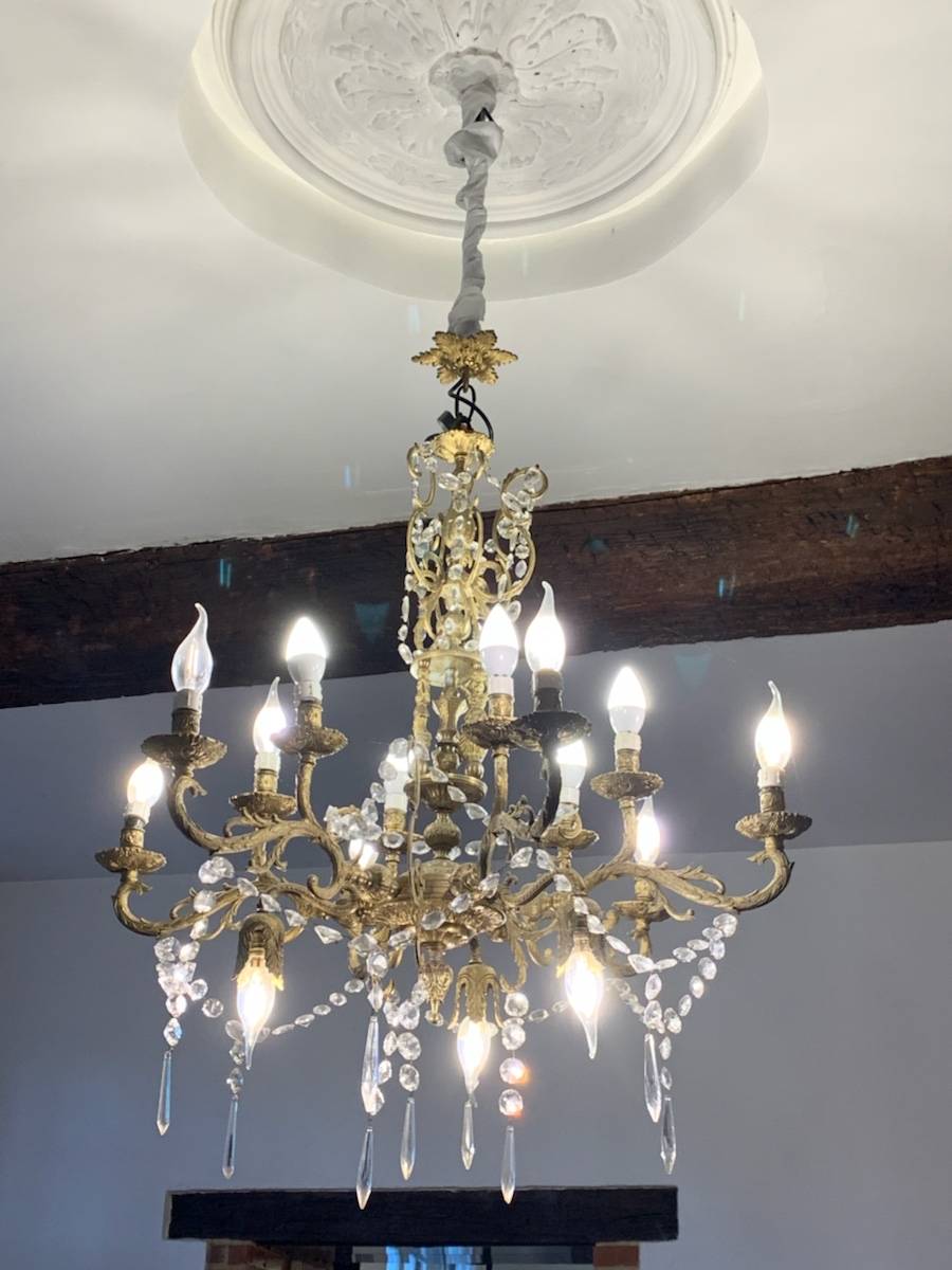 Lustre Vintage Très Joli - Luminaire Ancien Sans Marque, Bon état