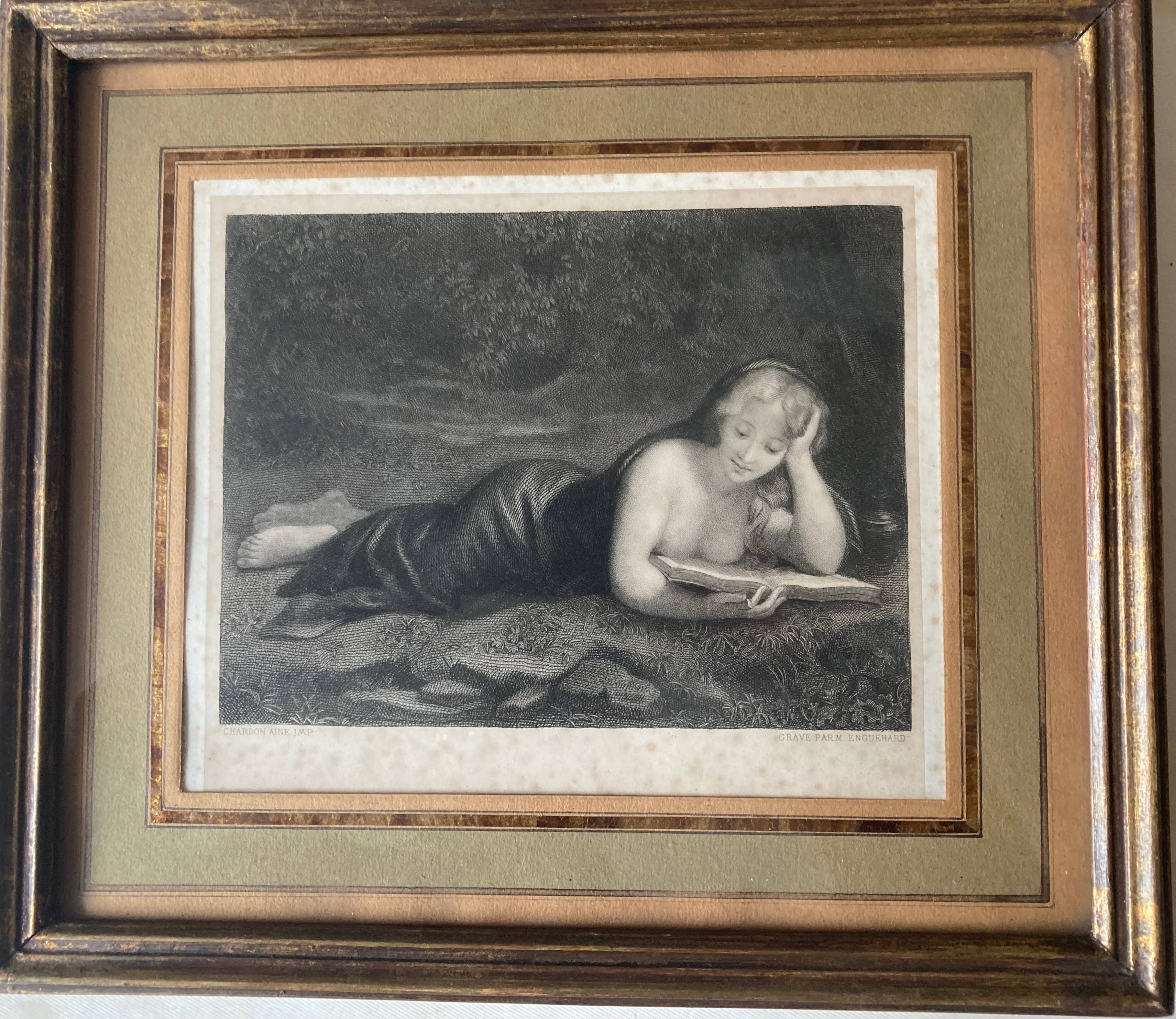 Vends gravure "La Maddalena " de Correggio