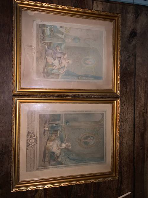 Vends gravures Nicolas de Launay (lot de 2)