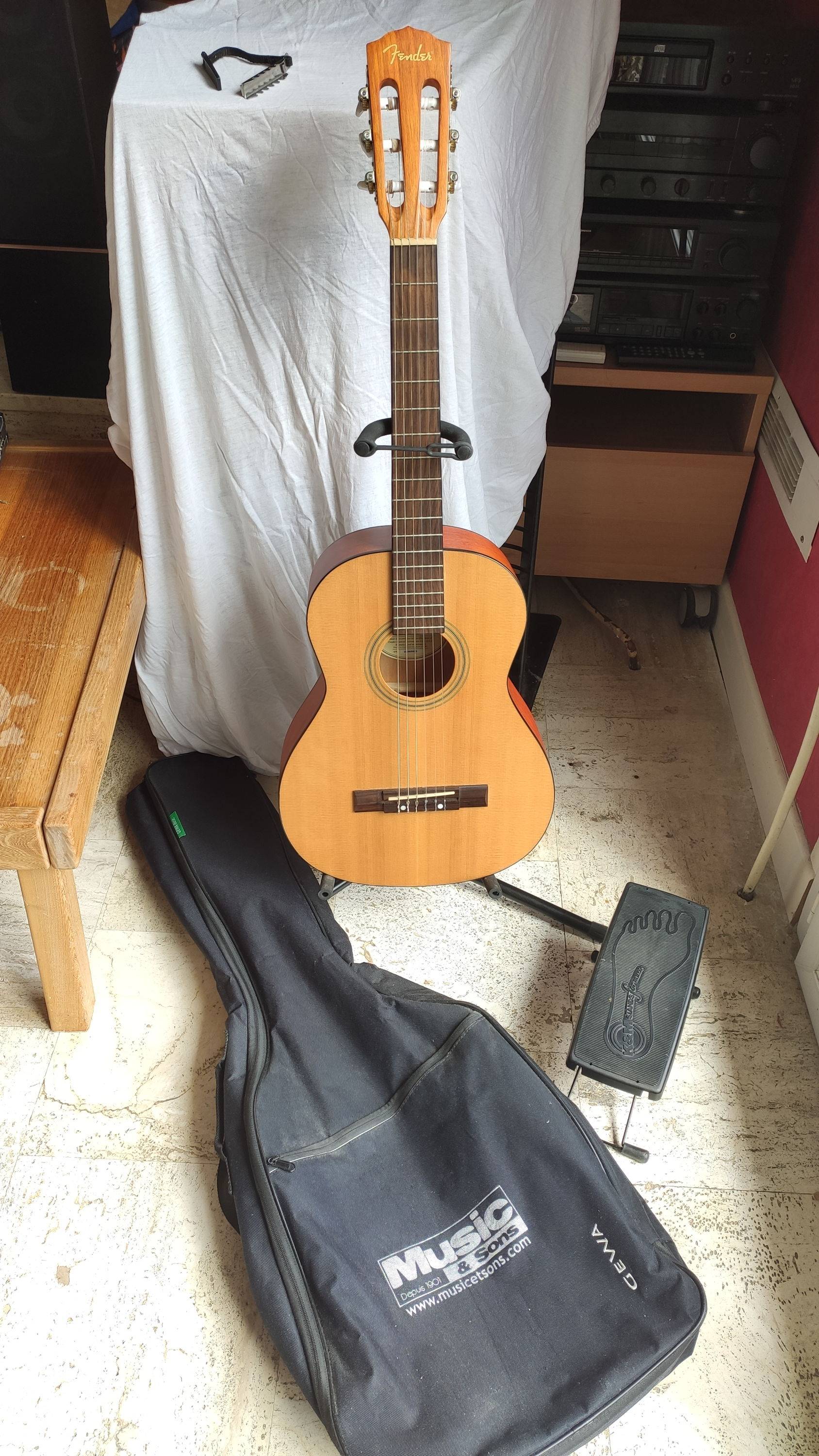 Vends guitare 3/4 et ses accessoires - idéale pour jeune débutant