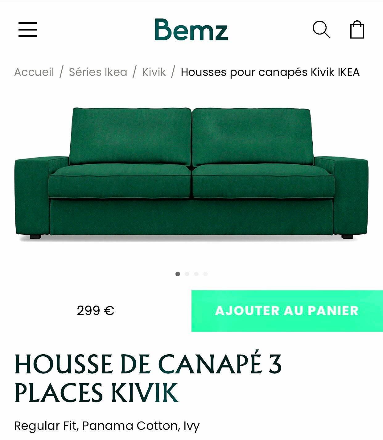 Canapé 3 places avec chaise longue, accoudoirs et appuis-tête réglables