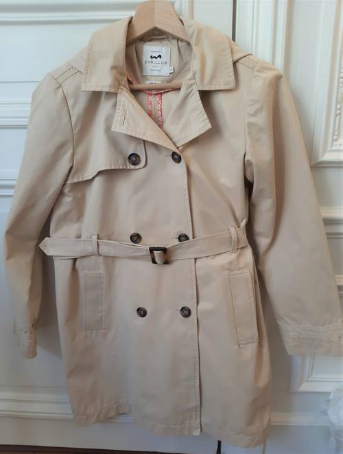 Vends imperméable beige Cyrillus taille 14 ans (pour fille)