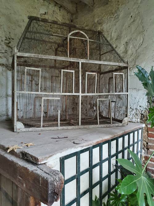 Cage à oiseaux ancienne
