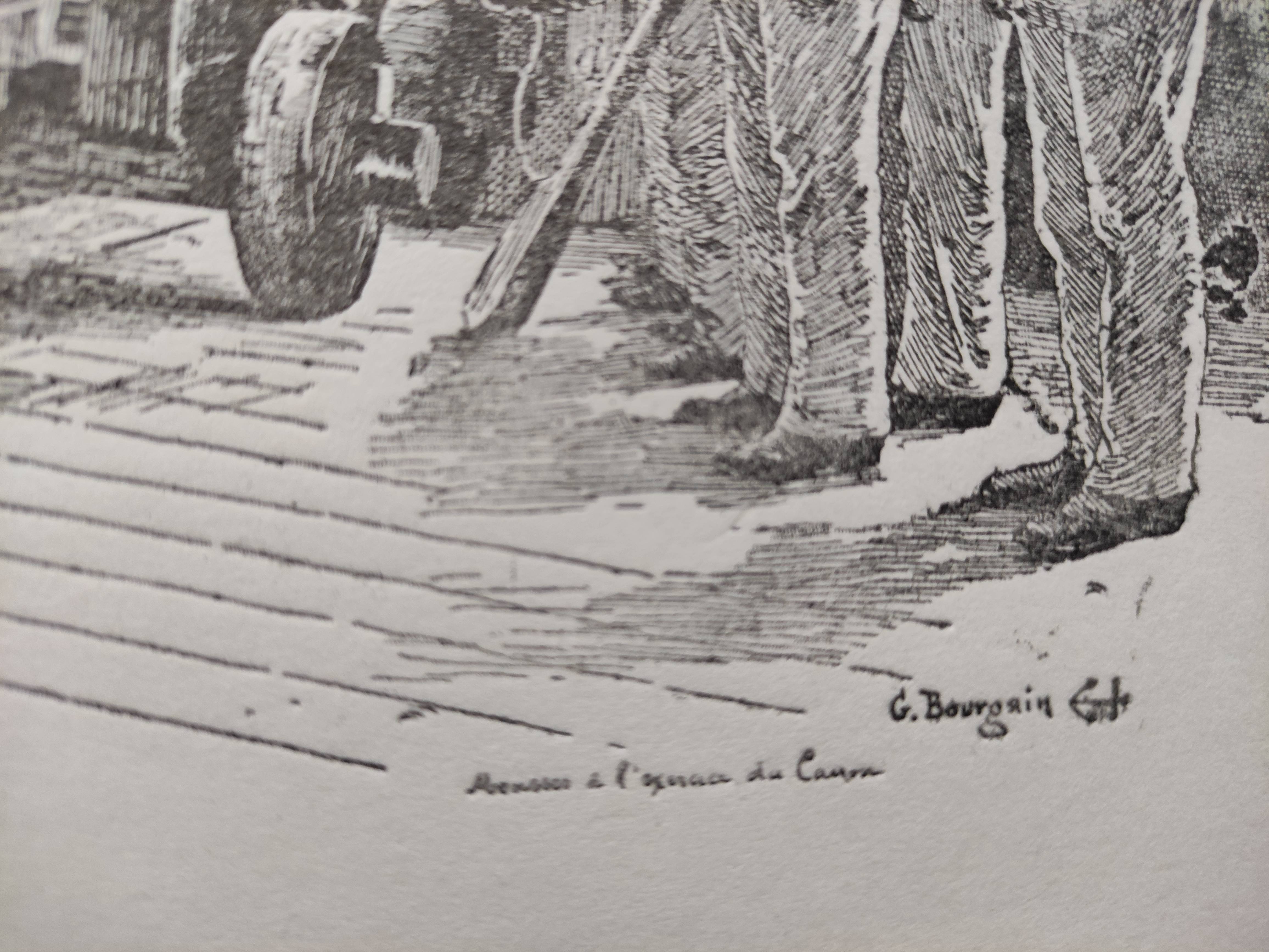 Vends intéressante gravure à encadrer